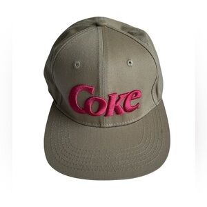 Coca Cola Beige Hat with Red Logo
